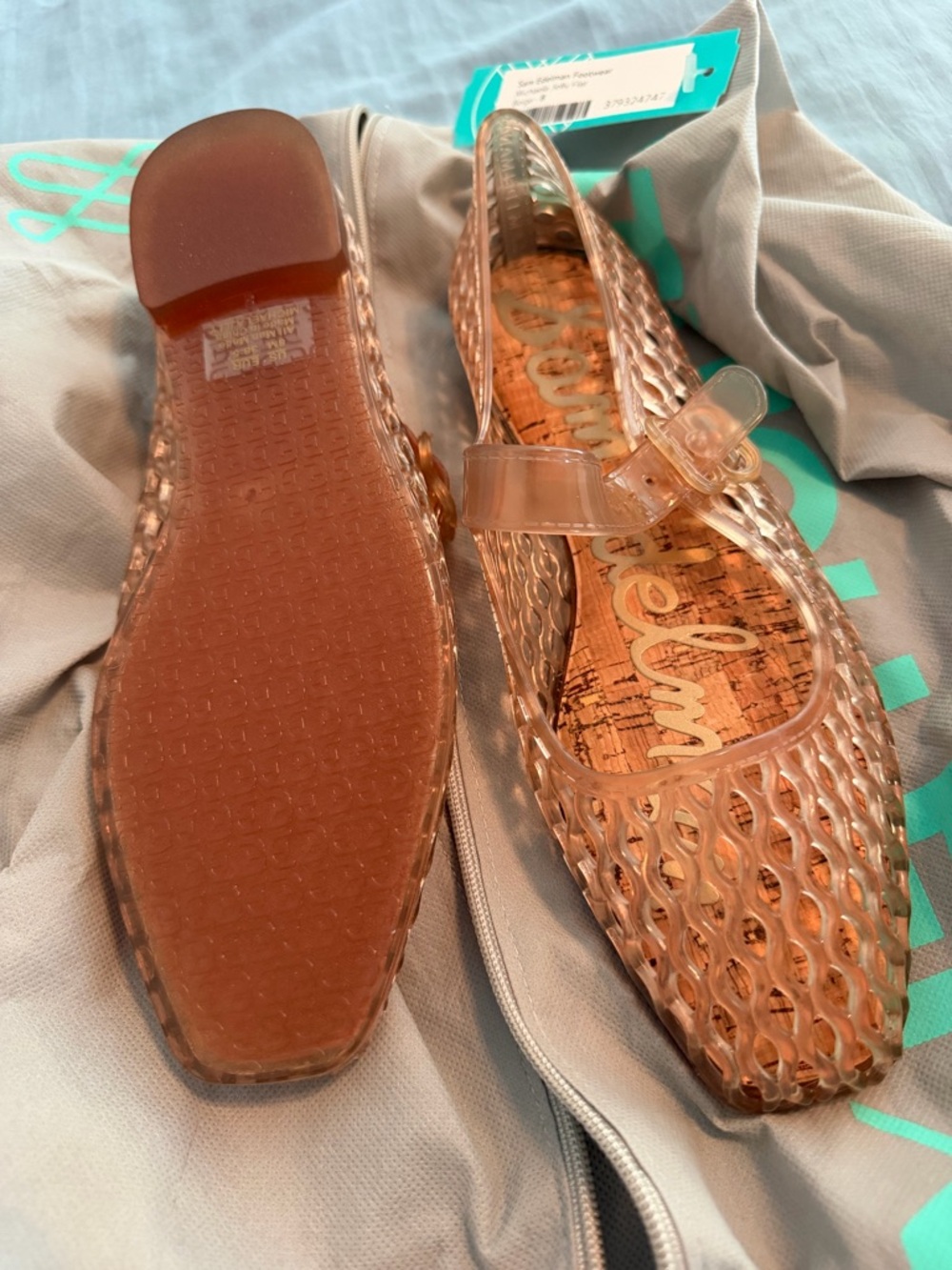 Sam Edelman Women's Jelly Mary Jane Flats in Rose Gold - Picture 3 of 7